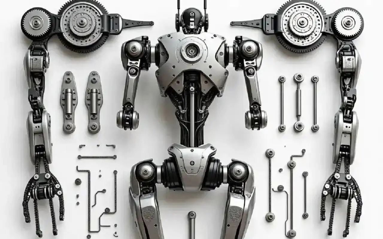 CNC turning parts for robotics, robot arm components