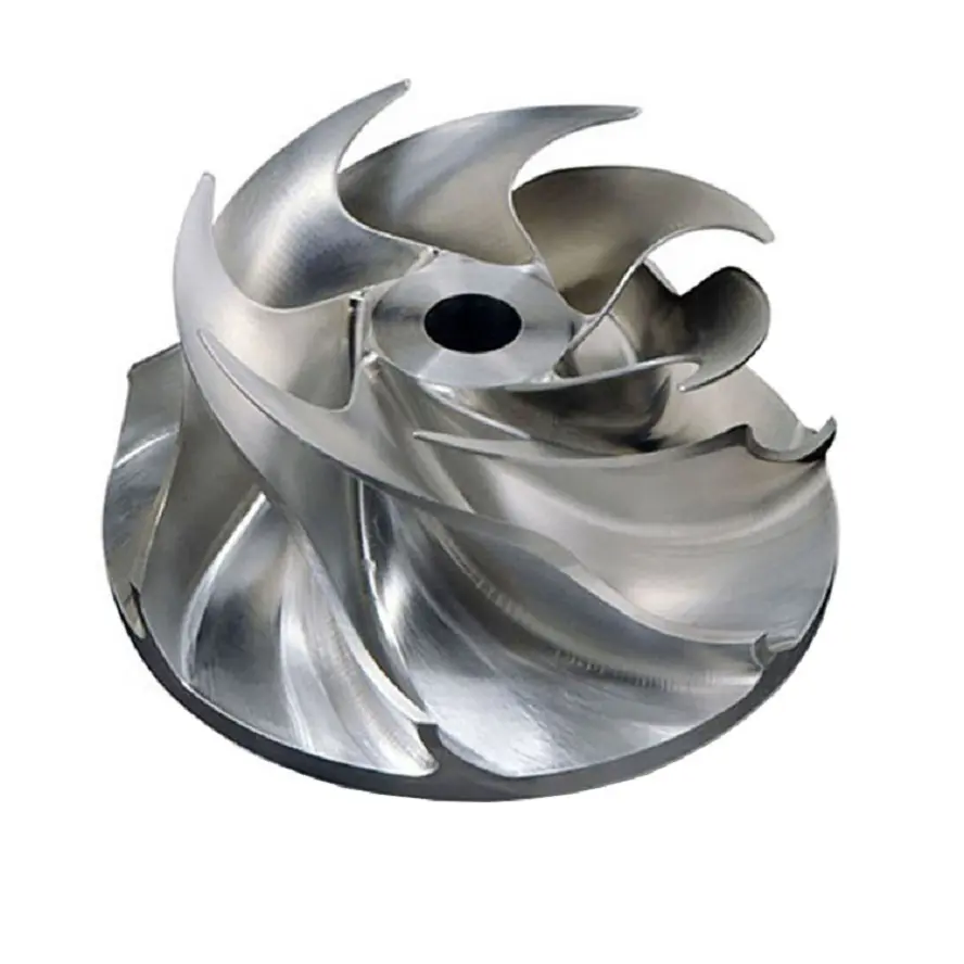 5 axis CNC machining of impeller components