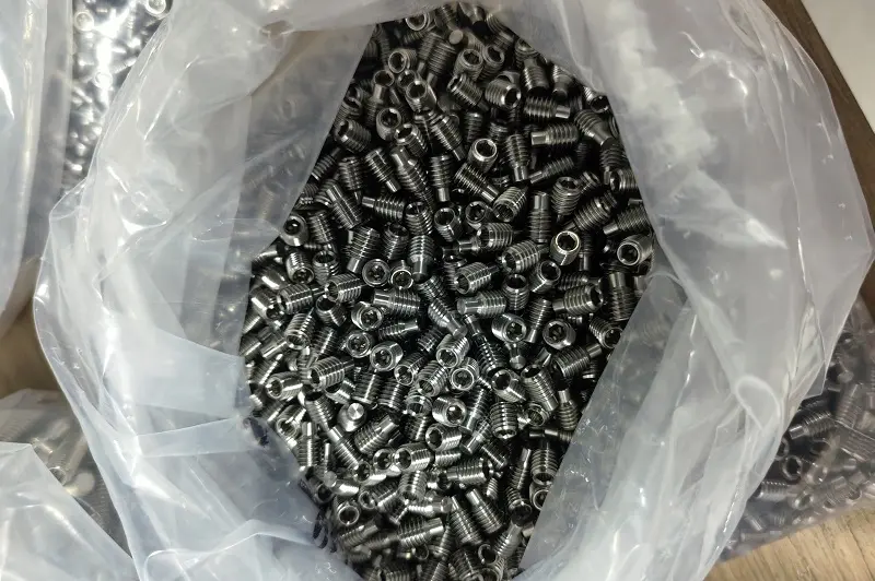 Custom titanium bolts